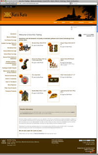 Kira Kira Trading - eCommerce Site Design