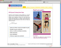 SR Personal Training - Website Development