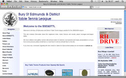 Table Tennis Website Design » Bury St Edmunds & District Table Tennis League