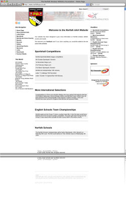 Norfolk Amateur Athletics Association, Norwich
