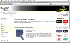 eCommerce Site Design » Speedy Bat Sports Table Tennis