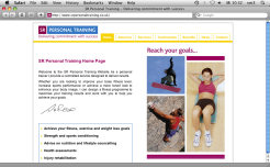 Website Development » SR Personal Training